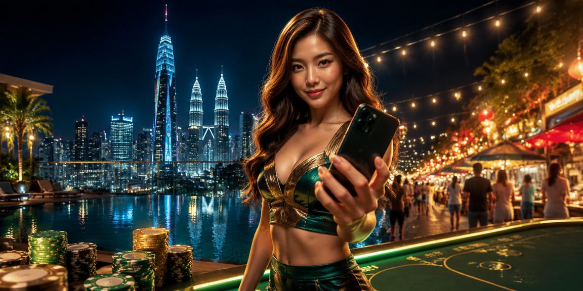 Pengguna Kuala Lumpur memain kasino roulette secara mudah alih menggunakan platform g200